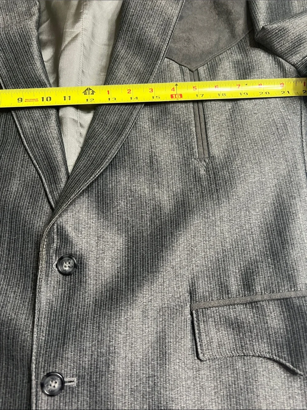 Men's Silver-Grey Cowboy inspired Western Sport Coat Blazer
